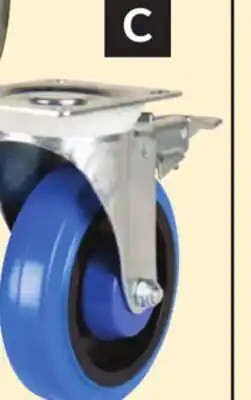 Princess Auto 5 in. Elastic Rubber Casters Swivel with Brake offer