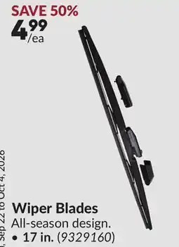 Princess Auto Wiper Blades offer