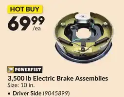 Princess Auto 3,500 lb Electric Brake Assemblies offer