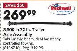 Princess Auto 3,500 lb 72 in. Trailer Axle Assembly offer