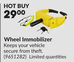 Princess Auto Wheel Immobilizer offer