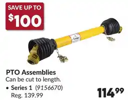 Princess Auto PTO Assemblies offer
