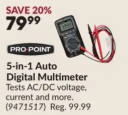 Princess Auto 5-in-1 Auto Digital Multimeter offer