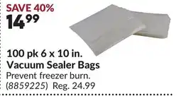 Princess Auto 100 pk 6 x 10 in. Vacuum Sealer Bags offer