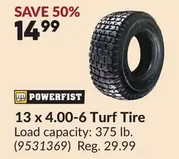 Princess Auto 13 x 4.00-6 Turf Tire offer