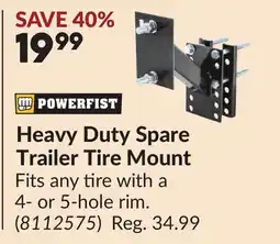 Princess Auto Heavy Duty Spare Trailer Tire Mount offer