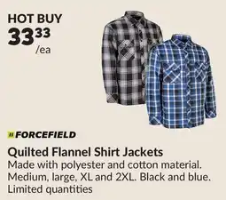 Princess Auto Quilted Flannel Shirt Jackets offer