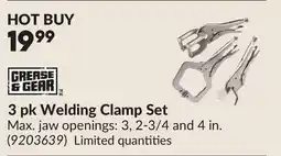 Princess Auto 3 pk Welding Clamp Set offer