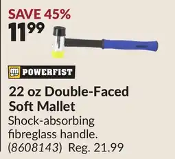 Princess Auto 22 oz Double-Faced Soft Mallet offer