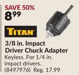 Princess Auto 3/8 in. Impact Driver Chuck Adapter offer