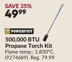 Princess Auto 500,000 BTU Propane Torch Kit offer