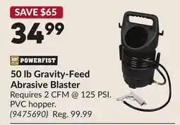 Princess Auto 50 lb Gravity-Feed Abrasive Blaster offer
