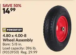 Princess Auto 4.80 x 4.00-8 Wheel Assembly offer