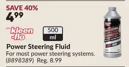 Princess Auto Power Steering Fluid offer