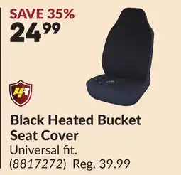 Princess Auto Black Heated Bucket Seat Cover offer