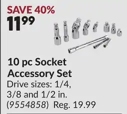 Princess Auto 10 pc Socket Accessory Set offer