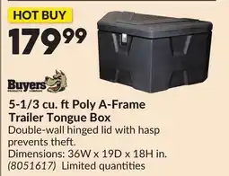 Princess Auto 5-1/3 cu. ft Poly A-Frame Trailer Tongue Box offer