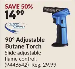 Princess Auto 90° Adjustable Butane Torch offer