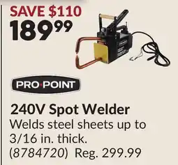 Princess Auto PRO POINT 240V Spot Welder offer