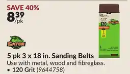 Princess Auto 5 pk 3 x 18 in. Sanding Belts offer