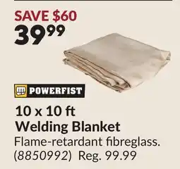 Princess Auto 10 x 10 ft Welding Blanket offer