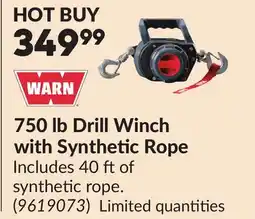 Princess Auto 750 lb Drill Winch with Synthetic Rope offer