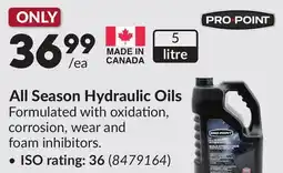 Princess Auto All Season Hydraulic Oils offer