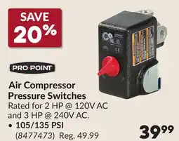 Princess Auto Air Compressor Pressure Switches offer