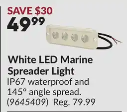 Princess Auto White LED Marine Spreader Light offer