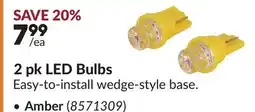 Princess Auto 2 pk LED Bulbs offer