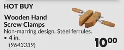 Princess Auto Wooden Hand Screw Clamps offer