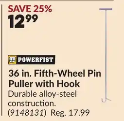 Princess Auto 36 in. Fifth-Wheel Pin Puller with Hook offer