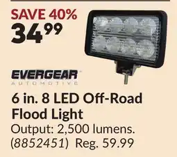 Princess Auto 6 in. 8 LED Off-Road Flood Light offer