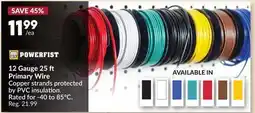 Princess Auto 12 Gauge 25 ft Primary Wire offer
