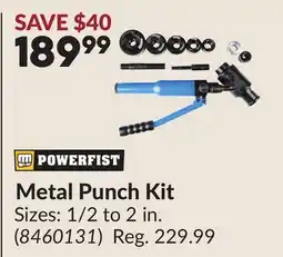 Princess Auto Metal Punch Kit offer