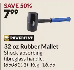 Princess Auto 32 oz Rubber Mallet offer
