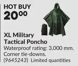 Princess Auto XL Military Tactical Poncho offer
