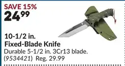 Princess Auto 10-1/2 in. Fixed-Blade Knife offer