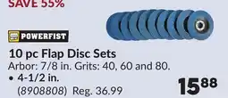 Princess Auto 10 pc Flap Disc Sets offer