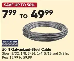 Princess Auto 50 ft Galvanized-Steel Cable offer
