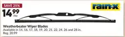 Princess Auto Weatherbeater Wiper Blades offer