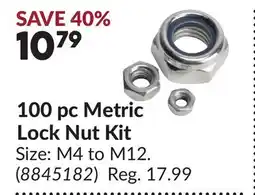Princess Auto 100 pc Metric Lock Nut Kit offer