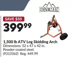 Princess Auto 1,500 lb ATV Log Skidding Arch offer