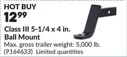 Princess Auto Class III 5-1/4 x 4 in. Ball Mount offer