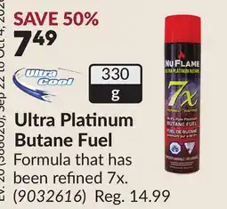Princess Auto Ultra Platinum Butane Fuel offer