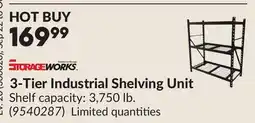 Princess Auto 3-Tier Industrial Shelving Unit offer