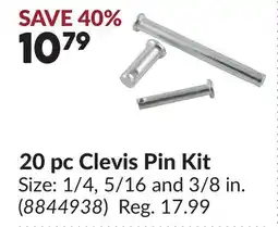 Princess Auto 20 pc Clevis Pin Kit offer