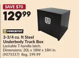 Princess Auto 3-3/4 cu. ftSteel Underbody Truck Box offer