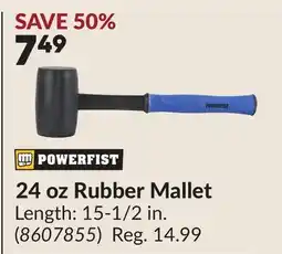 Princess Auto 24 oz Rubber Mallet offer