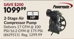 Princess Auto 2-Stage Air Compressor Pump offer